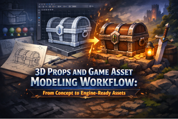 3D Props and Game Asset Modeling Workflow: From Concept to Engine-Ready ...